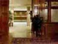 Photo: US Trust Co., NYC, Modern banking floor as seen from the historic restoration of the Lobby